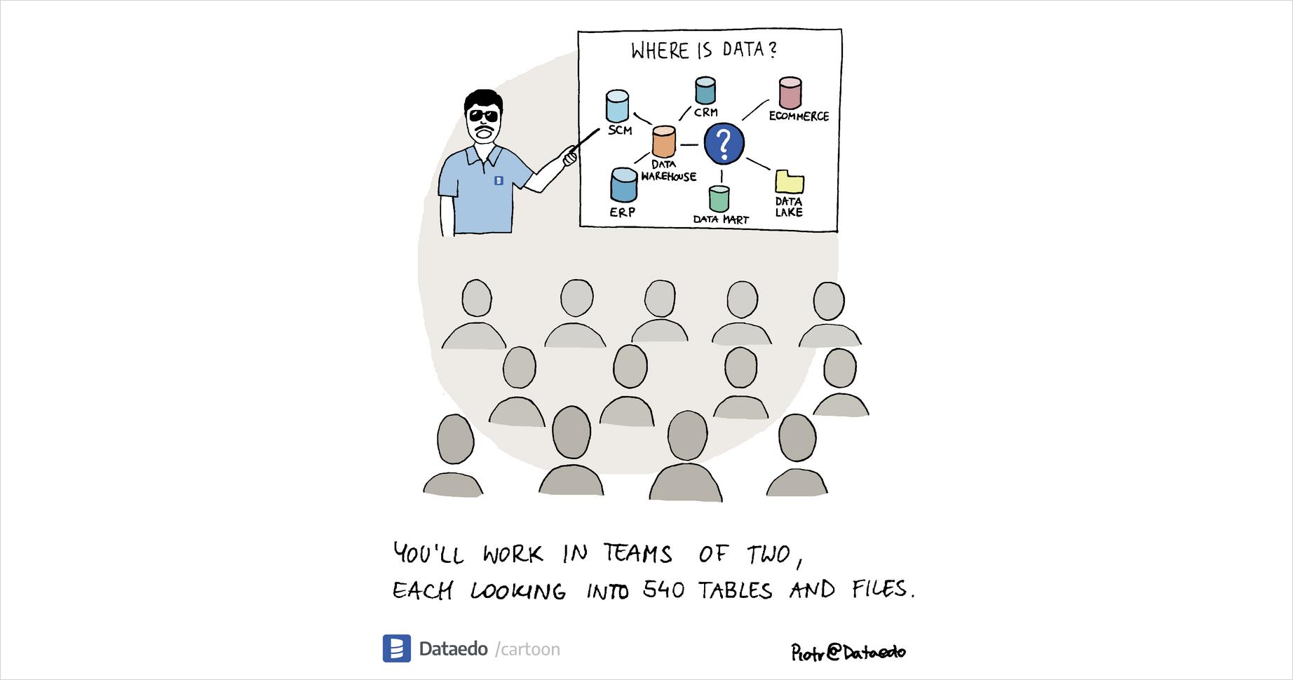 Data Search Briefing - Dataedo Data Cartoons
