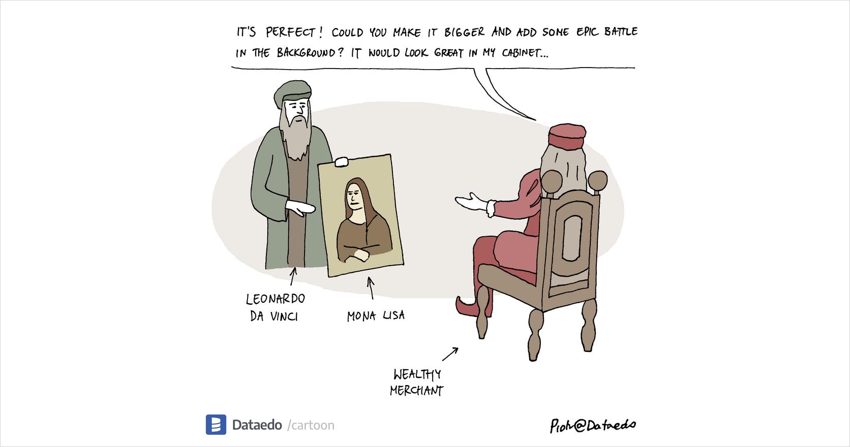 It's perfect, but... - Dataedo Data Cartoons