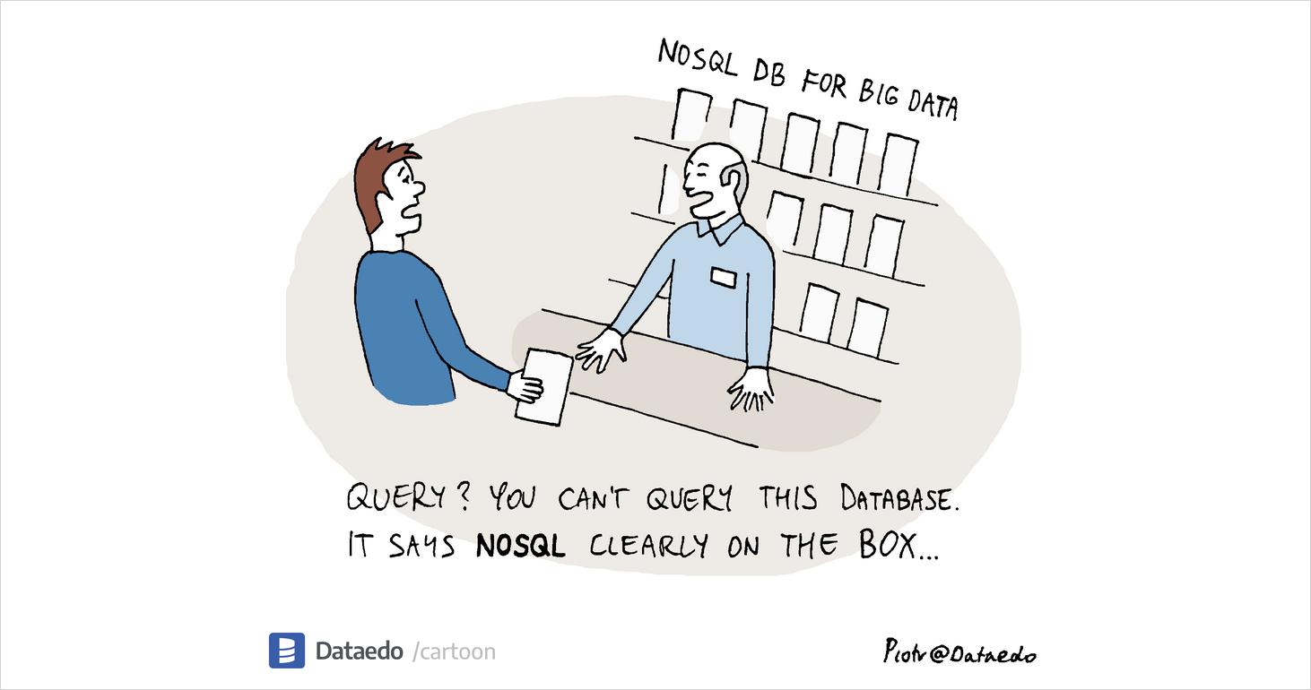 It is NoSQL - Dataedo Data Cartoons