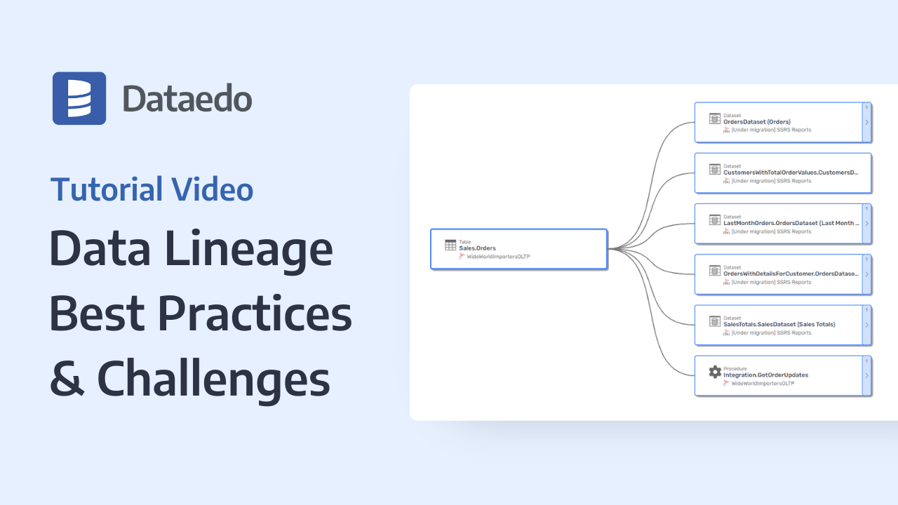 Data Lineage Best Practices & Challenges - Dataedo