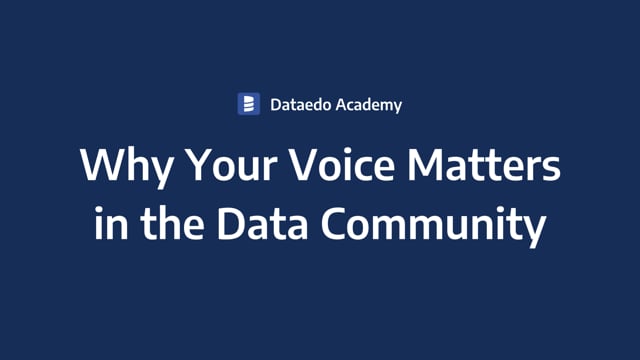 dataedo-academy-community-members-why-your-voice-matters